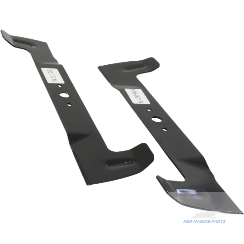 SECURA High-Lift Messersatz kompatibel mit Sabo 92-13H 92cm Rasentraktoren 2x 46cm