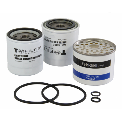 Filter set, filter kit for Volvo Penta D1-30, D2-40, D2-50, D2-55, D2-60, D2-75 3581078 861477 3840525