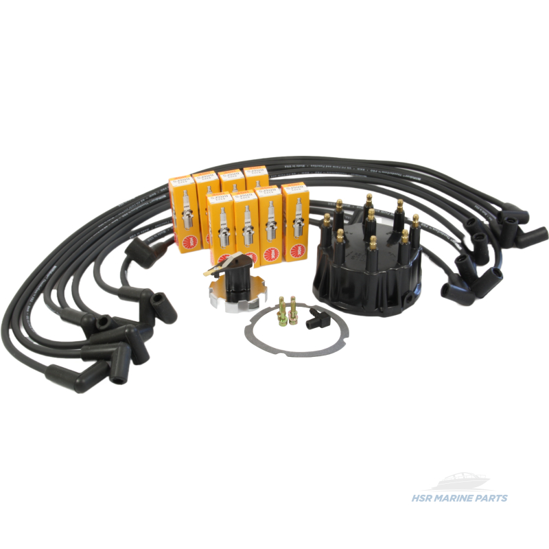Ignition tune-up kit for Mercruiser V8 5.0 5.7 7.4 L V8 Thunderbolt HEI Cable 