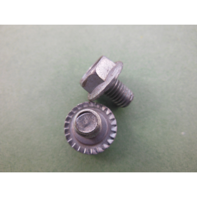 2x Bundschraube verzinkt 8x12mm SW13 Mähwerk selbstsichernd hochfest