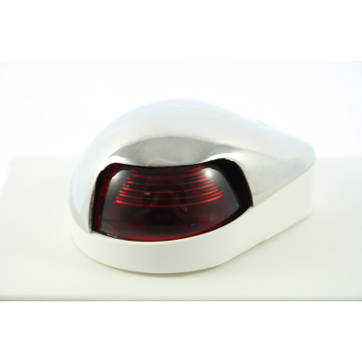 Edelstahl Navigationslicht Positionslicht Seitenlicht Backbord rot Boot Stainless steel Navigation position light port red boat
