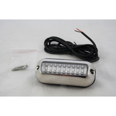 LED Unterwasserleuchte Underwater light Edelstahl stainless steel weiß white 10-30V 12V 24V 343 Lumen IP68