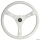 Steuerrad Lenkrad 3 Speichen Universalkonus schwarz weiß 3-Spoke steering wheel black white 355 mm Ø