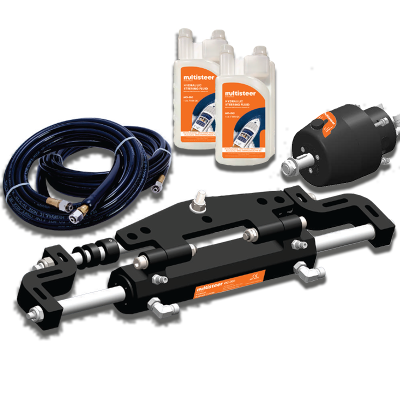 Bootslenkung Hydraulische Lenkung Steuerung Boot bis 350 HP PS Außenborder Hydraulic steering system for boats up to 350 HP Outboard