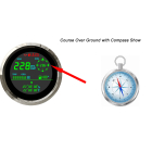 Chrom GPS Tachometer Geschwindigkeitsmesser Voltmeter Kraftstoffanzeige Koordinaten Kompass Speedometer Voltmeter Fuel Gauge Coordinates Compass