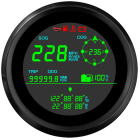 Black GPS Tachometer Geschwindigkeitsmesser Voltmeter...