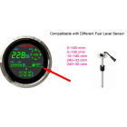 Black GPS Tachometer Geschwindigkeitsmesser Voltmeter Kraftstoffanzeige Koordinaten Kompass Speedometer Voltmeter Fuel Gauge Coordinates Compass