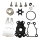 Impeller Wasserpumpe Wasserpumpenreparatursatz water pump kit w/h für Yamaha 40 50 T50 F50 63D-W0078-00-00 63D-W0078-01-00